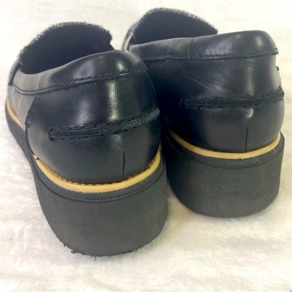 Clarks Black Tweed Sharon Gracie Platform Loafers Women US 8 M Cushioned Comfort - Picture 5 of 16